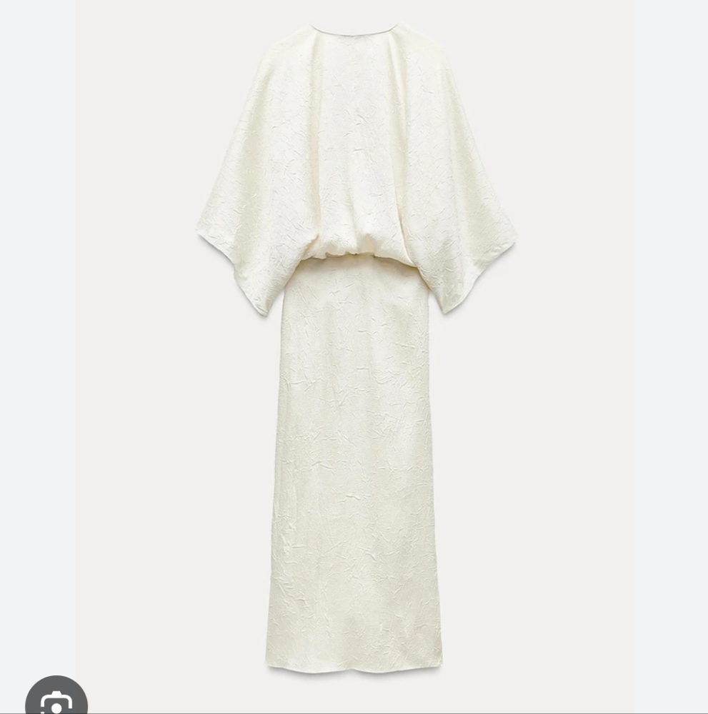 Zara Satin Midi Dress Size XS and S - Picture 15 of 16